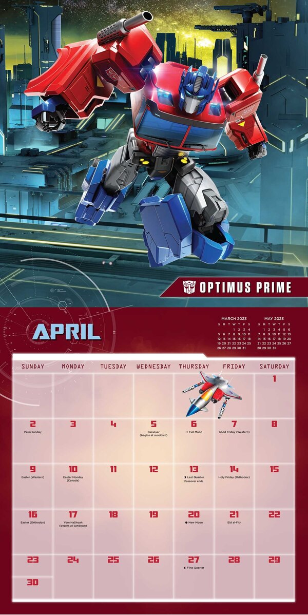 Image Of Simon  Schuster Authentics Transformers 2023 Wall Calendar  (3 of 5)